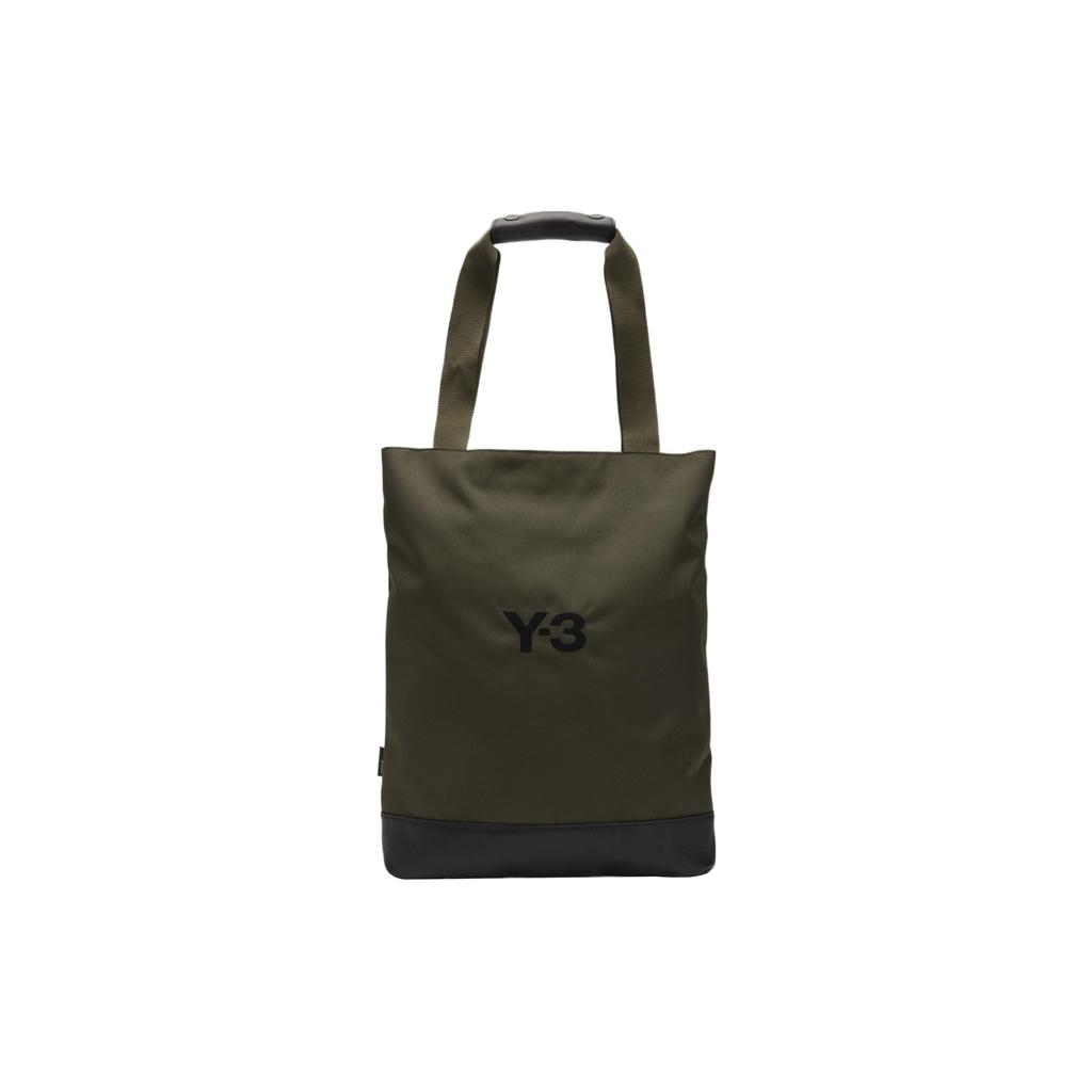 New Y 3 Leather Tote Bag Shopping Bag Shoulder Bag Handbag Regular Unisex Green HS3517