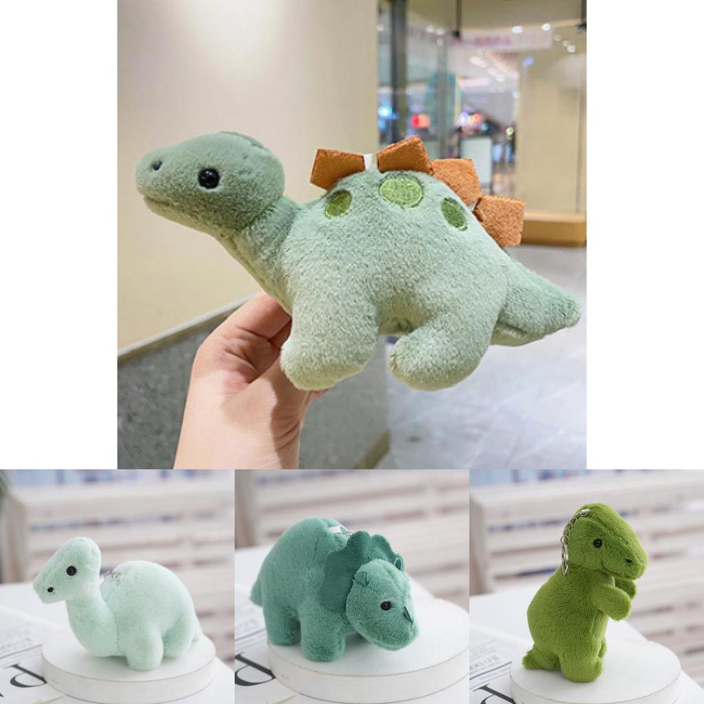 Adorable 2024 Dinosaur Plush Keychain Cute Pp Cotton Bag Car Chain Decoration