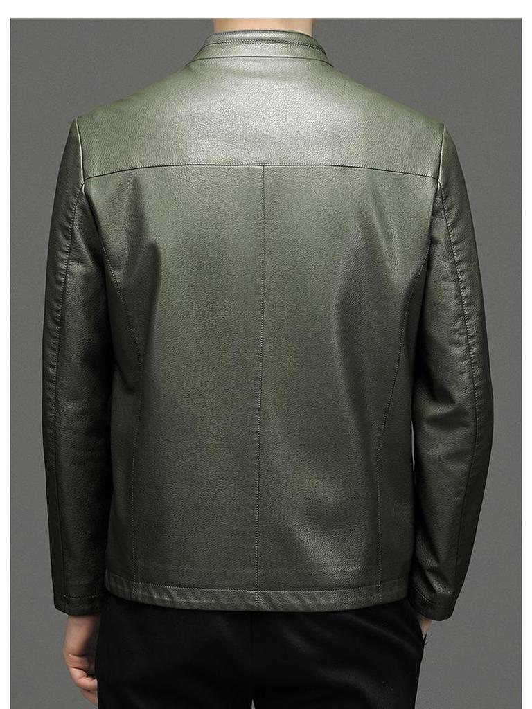 Herren Luxus Lammlederjacke - High-End Koreanischer Stil, Einfache Business Oberbekleidung in Schwarz