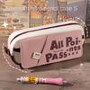 Retro Graffiti Candy Colored Pencil Bag Dopamine Pencil Case Stationery Storage Bag  Boy/Girl
