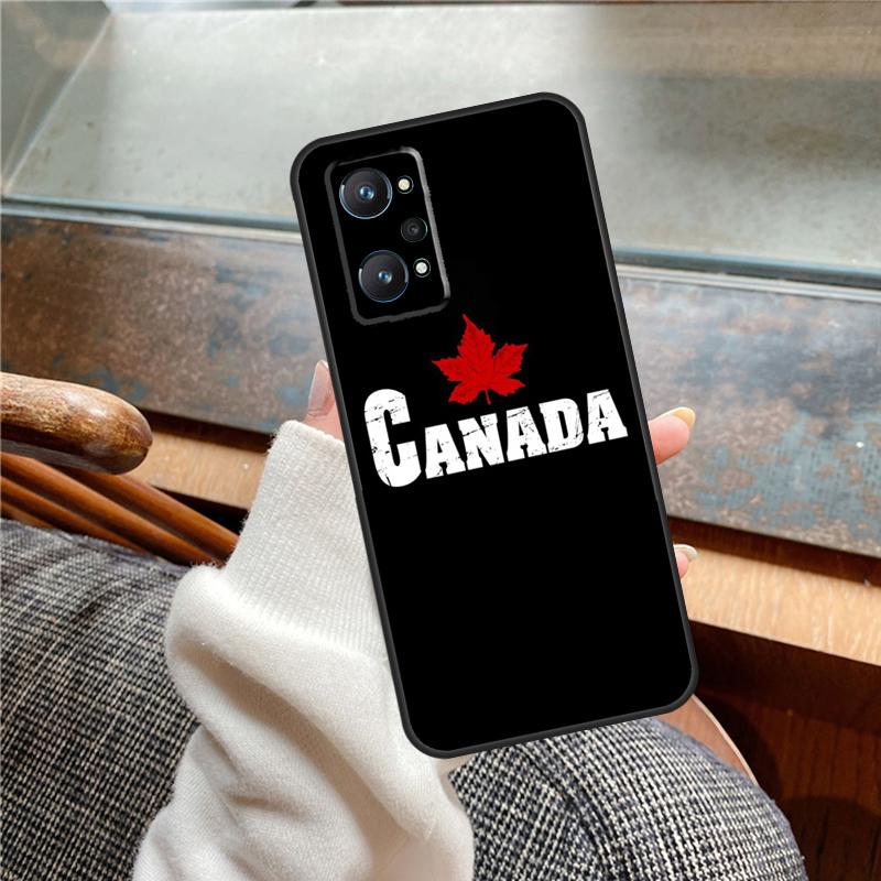 Canada Canadian Flag Case For Realme 12 Pro Plus 11 13 14 C63 C61 C55 C51 C53 C25 C65 C67 C71 C75 GT6 GT7 15 Pro
