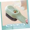 Liquid-Added Shoe Brush, Multifunctional Shoe Cleaning Brush Household Push-Type Liquid-Discharging Soft-Bristled Laundry