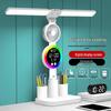 UOSU LED-Augenschutz-Schreibtischlampe mit Uhr & Ventilator