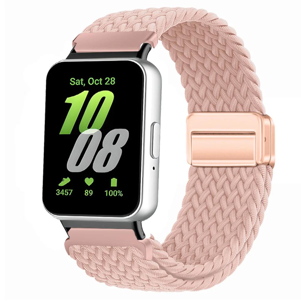 Magnetic Sport for Samsung Galaxy Fit 3 Watch Braided Strap Watchband for Samsung Galaxy Fit 3 Band Accessories Replacement