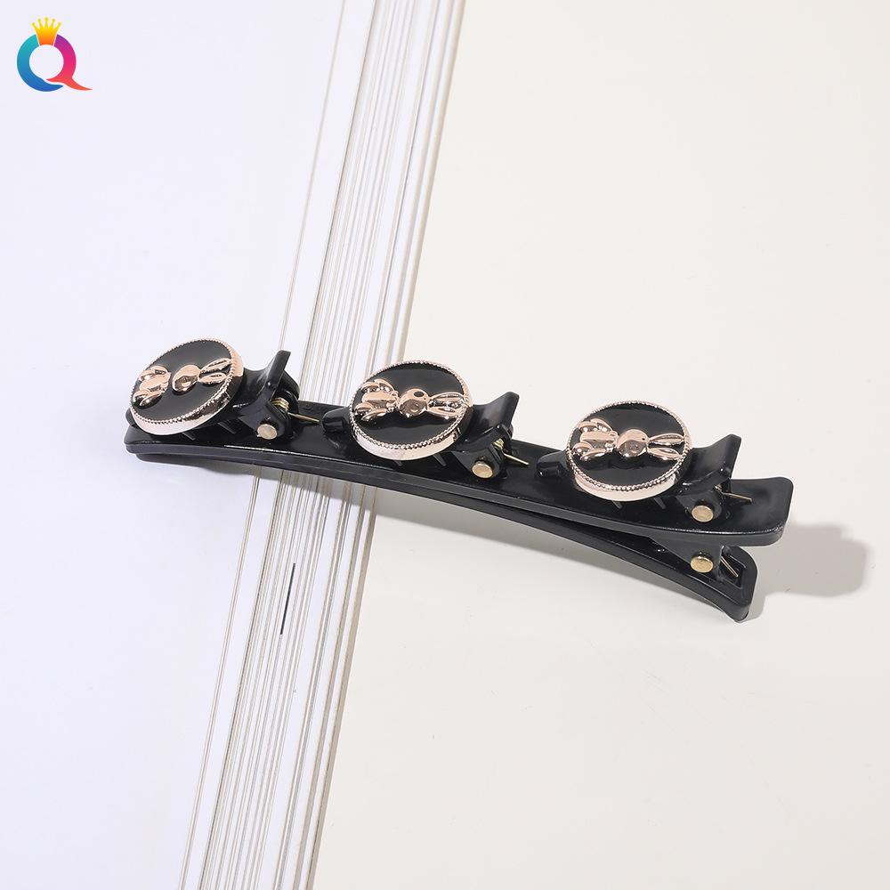 Vierblättriges Kleeblatt Blume Haarspange Damen Gebrochene Haarspange Flecht-Finishing-Artefakt Seitenklammer Ponyklammer