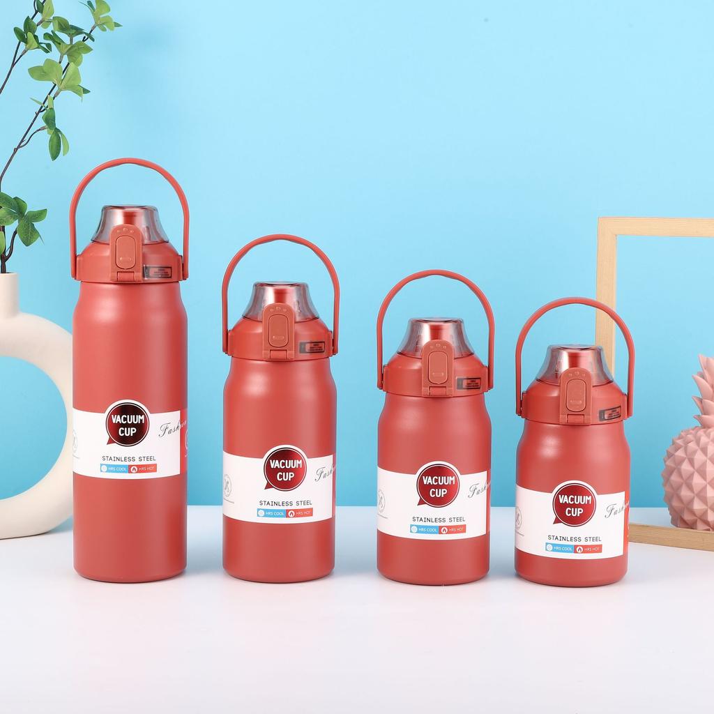1,3 l/1,7 l Großvolumige Thermoflasche Outdoor-Becher Edelstahl-Thermoskanne Wasserflasche Tragbare Vakuumflasche Kalt- und Heiß-Trinkbecher
