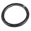 Car Steering Wheel Cover Black Crown Crystal Style Anti Slip Steering Wheel Protector for 38cm Steering Wheel