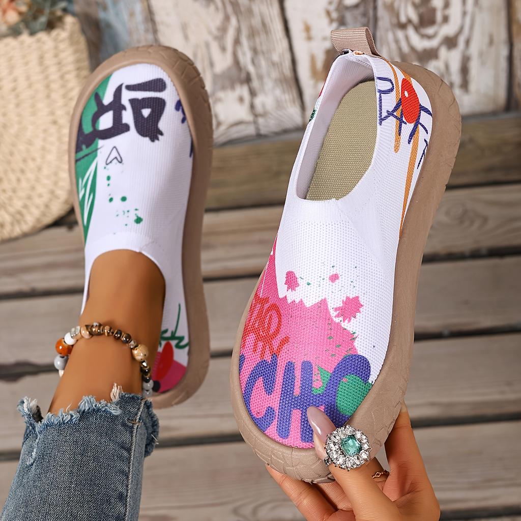 Women's Spring and Summer Casual Flat Shoes, Multi-color Shoes, Light and Breathable Shoes Are Suitable for Outdoor Leisure Sports, Women Shoes