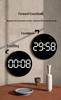 Colorful LED Dynamic Wall Clock: Perpetual Calendar & Simple Decor for Living Room