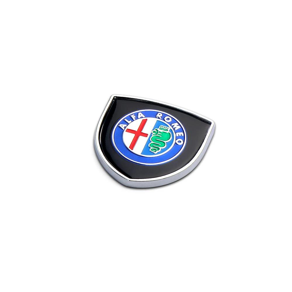 Car Stickers For Alfa Romeo 3D Metal Car Styling Fashion Decoration Shield Stickers Auto Accessories For Alfa Romeo Giulia Tonal