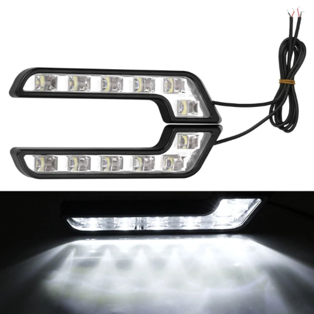6 LED L Shaped Driving Lamp Waterproof Car LED Lamp Lights Fog Light  Fog Conditions