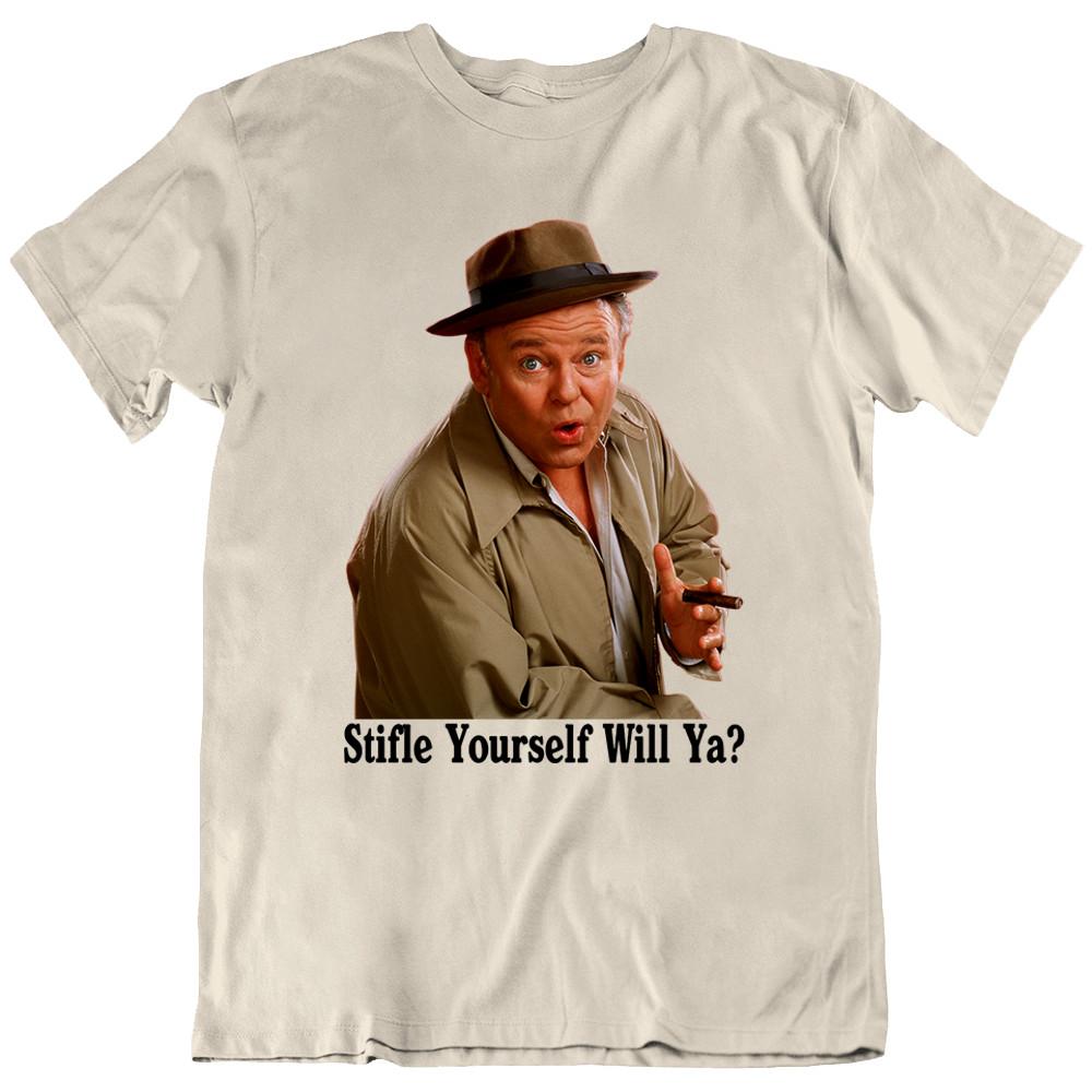 Archie Bunker Stifle Yourself Will Ya? All In The Family TV Retro T-Shirt Gift Unisex T-Shirt M
