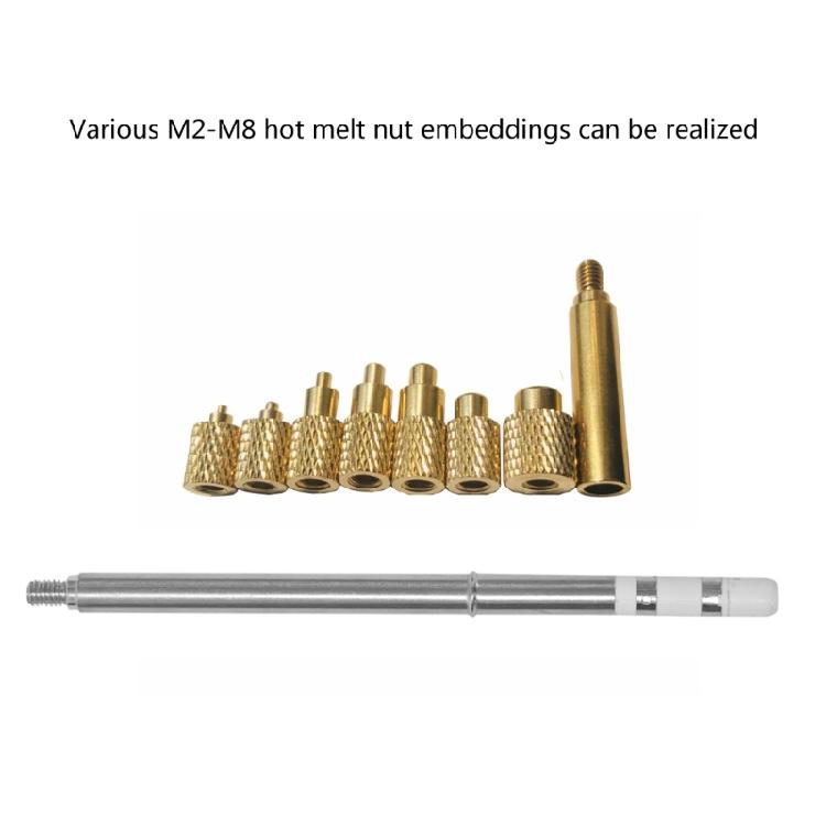 Tragbares Wärme-Setzwerkzeug-Kit M 2 M 8 Messing Rändelmuttern für SH72 und SH73 3D-Druckerteile Installation