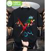 T-shirt Graphique Coloré Ciseaux Peigne Papillons Coiffeur Barbier Coton T-shirt Quotidien
