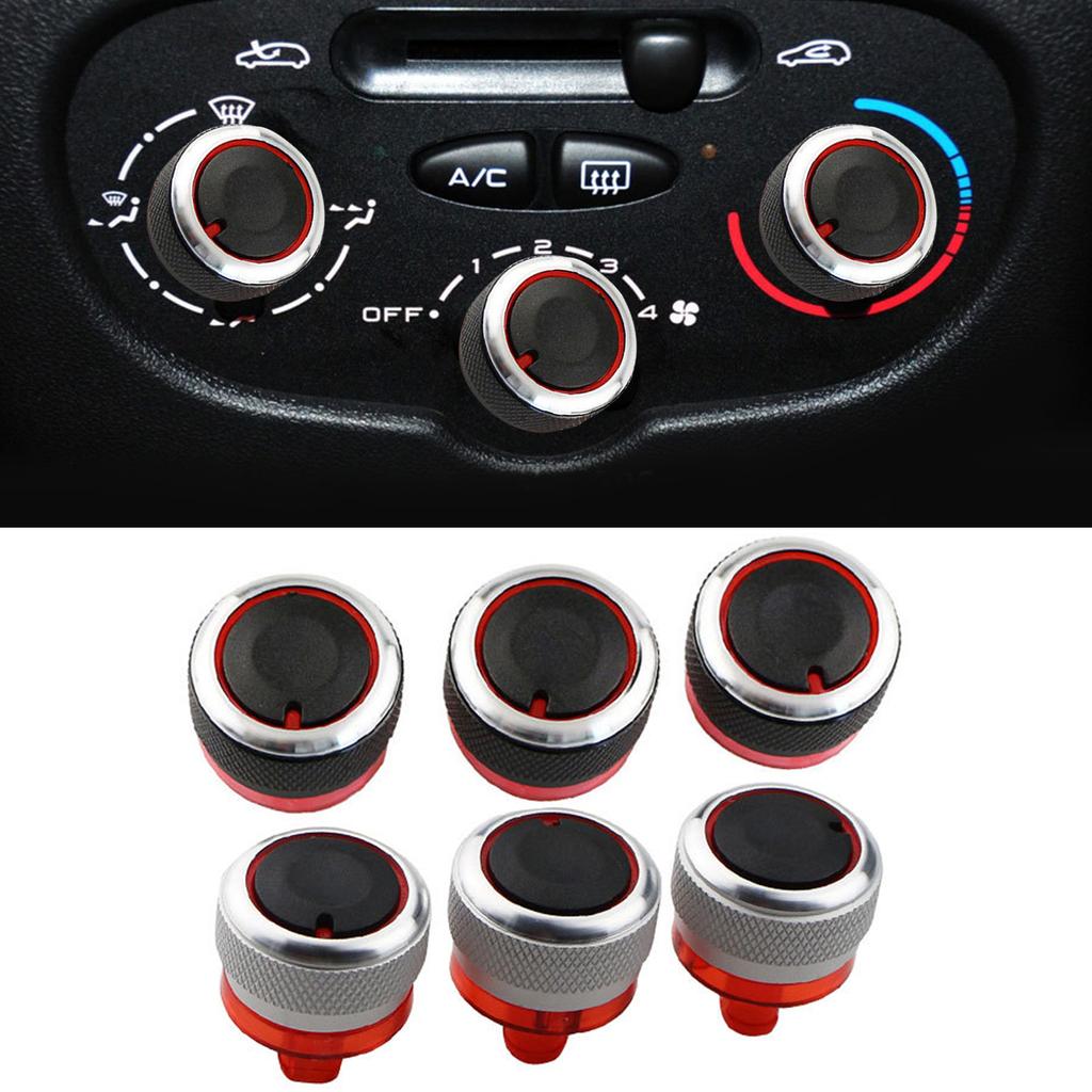 Pack Of 3 Air Conditioning Heat Control Switch Button Knobs For Peugeot 206 207 Vehicles Enhancing Driving Experience