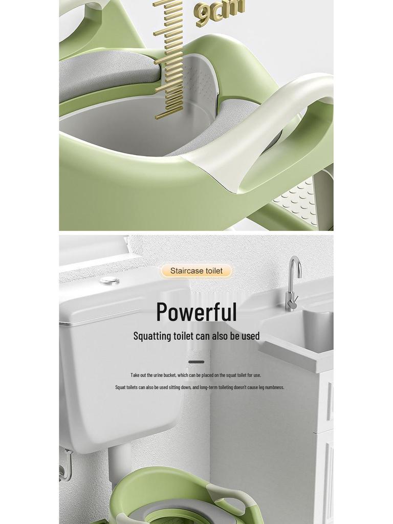 Foldable Toddler Potty Training Seat with Step Stool