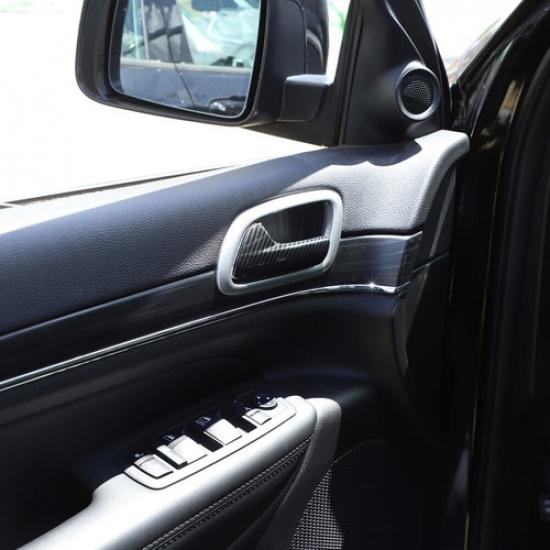 4pcs Car Inner Door Handle Frame Decor Cover Trim for Jeep Grand Cherokee 2011+