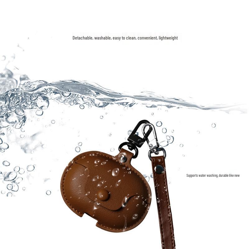 Rose Ceramics Leather Bluetooth Headset Protective Case - Water-Resistant Glaze Finish