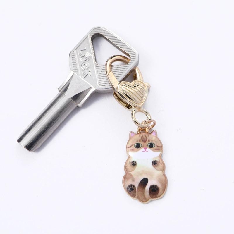 5 uds./juego Marcadores de Puntos de Ganchillo Esmaltados de Gato Accesorios de Costura Ganchos de Ganchillo Metálicos Herramientas de Tejido para Marcar Manualidades DIY