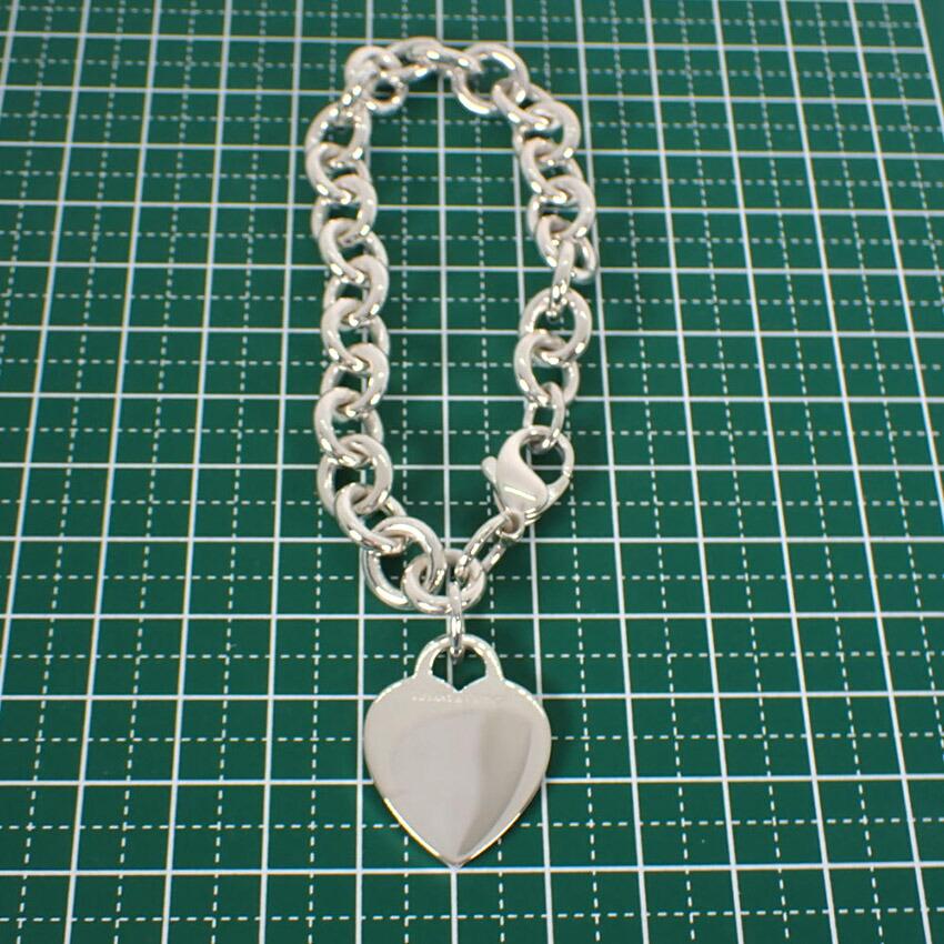 [Used] TIFFANY/Tiffany SV925 Heart Bracelet/g474-81
