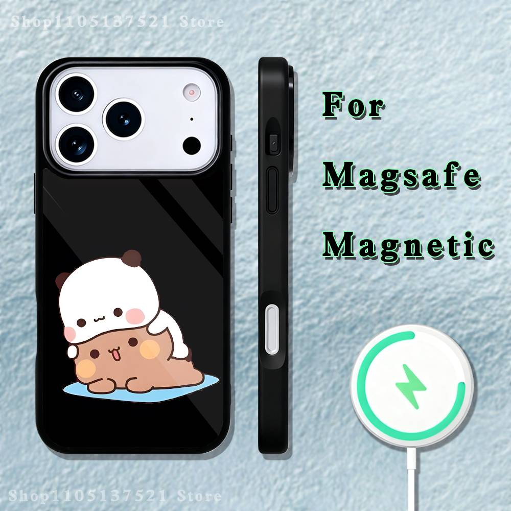 Cute BuBu DuDu Phone Case  For iPhone 17,16,15,14,13,12,11,Pro,Max,Plus,Mini,SE4,E Magnetic Magsafe Wireless Charging