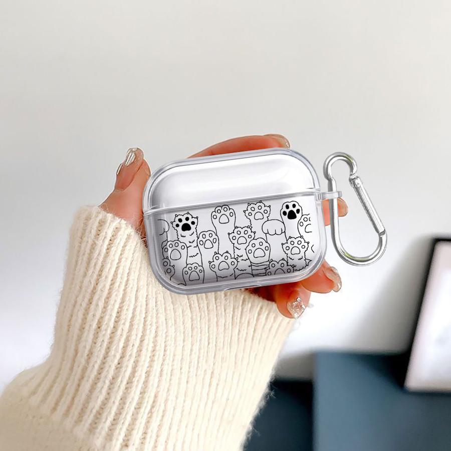 Clear Earphone Cases Cover Case For Airpods 4 3 Pro2 1 Pro 2 Pro3 Cute Cat Lovely