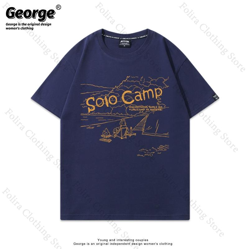 

Anime LaidBack Camp Series Print Tshirt Unisex Women Tshirts Cotton Summer Tee Short Sleeve Tops Casual Tshirt Cozy Clothes 3XL