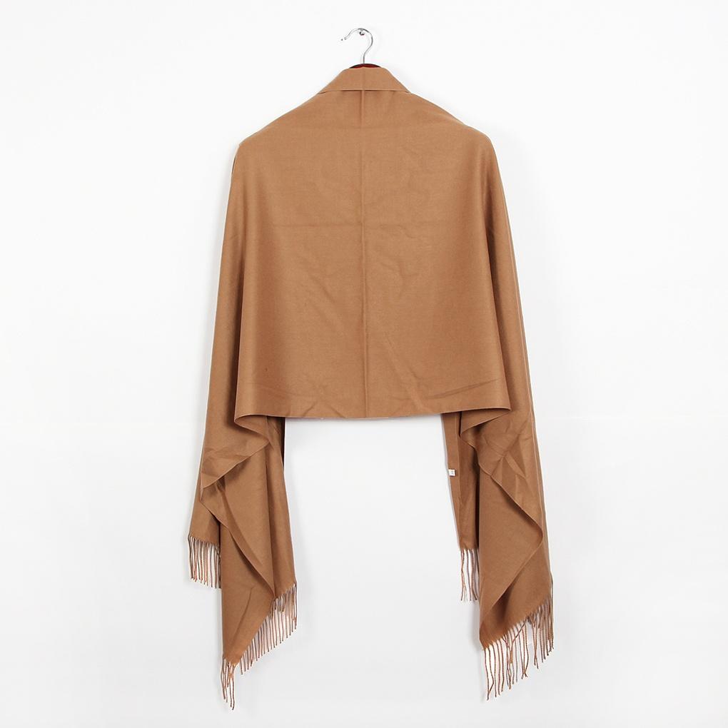 Cashmere Basic Muffler (Brown) Winter Plain Scarf
