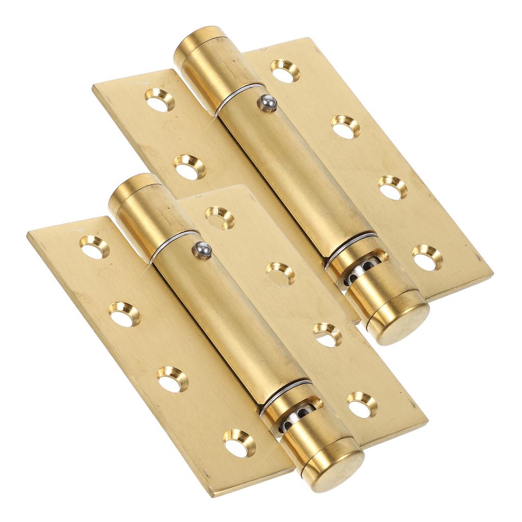 2Pcs Auto Close Door Hinges Spring Loaded Heavy Duty Hinges for Residential Commercial Use Master Closet Pantry Garage Door