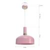 Lampa Wisząca Malmo 1 E27 Różowy Milagro Mlp6199