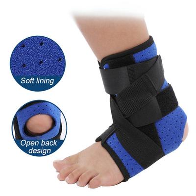 1Pcs Ankle Brace with Splint for Kids, Adjustable Ankle Stabilizer Breathable Compression Ankle Support for Sprain, Tendonitis