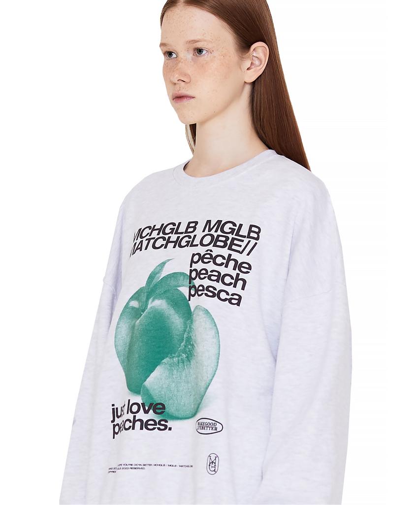 MATCHGLOBE Peach Sweatshirt (Light Melange)