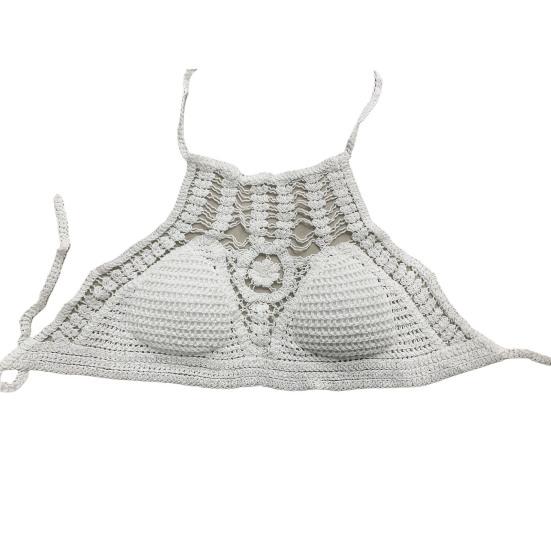 Letní Crop Top Pletená ramínka na špagety s odhaleným pasem bez zad Šaty bez ramínek