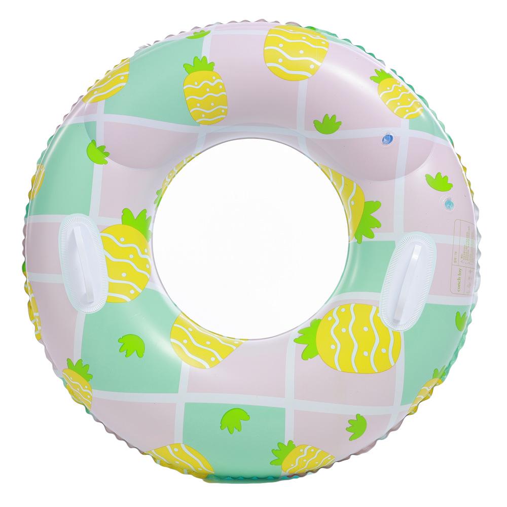 Xiaolv Inflatable Swimming Ring with Handle: Thickened Double Airbag for Adults