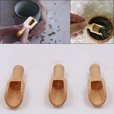 Natürliches Holzsalz, Pulver, Kaffee, Tee, Zucker, Küchenlöffel, Schaufel, Utensilien-Werkzeug