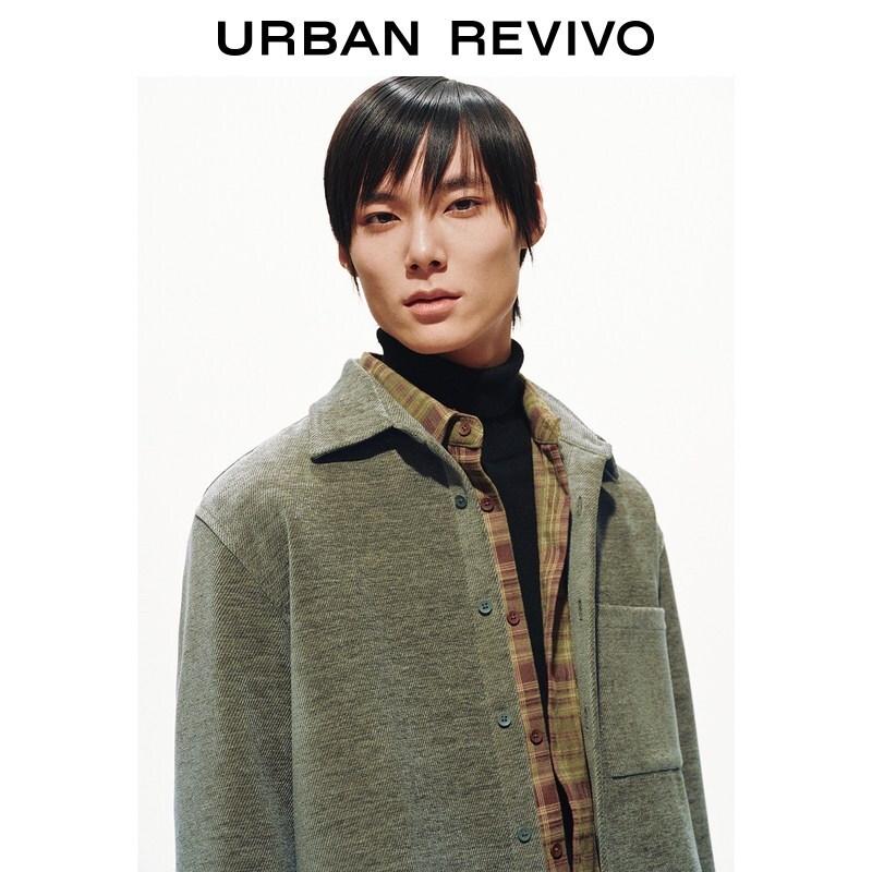 UR2026 Men's Textured Patch Pocket Commuter Shirt