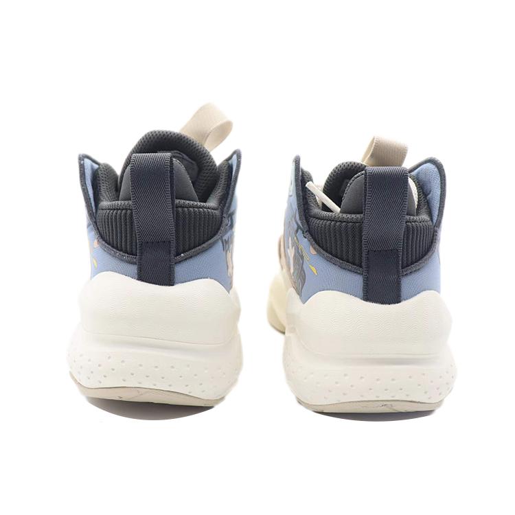 Anta Wei Feng Slip Resistant Cushioning Abrasion Resistant Low top Skateboard Shoes Women's White Blue 122148080S-2