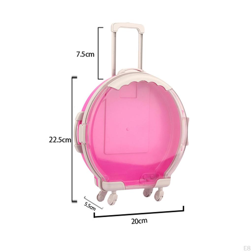 Adorable Doll Travel Case for 18" - Miniature Suitcase with Openable Design