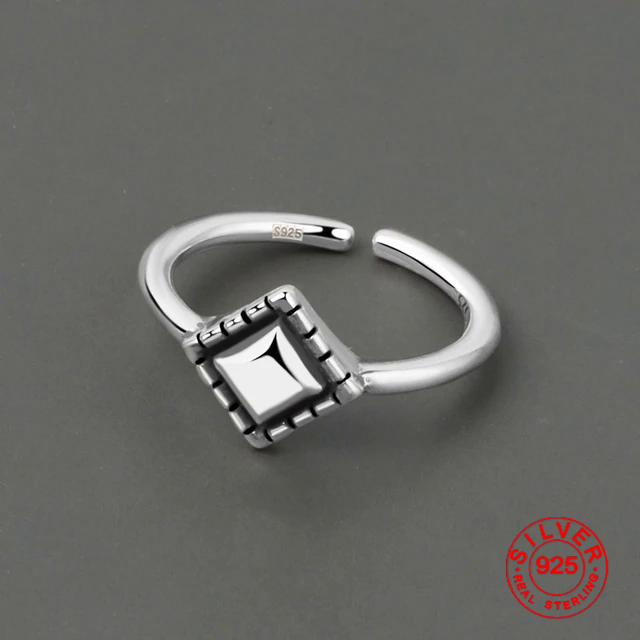BFCLUB Silver Color Open Ring for Women Leaf Retro Bird Trendy Jewelry Bijoux Birthday Anillos Gift