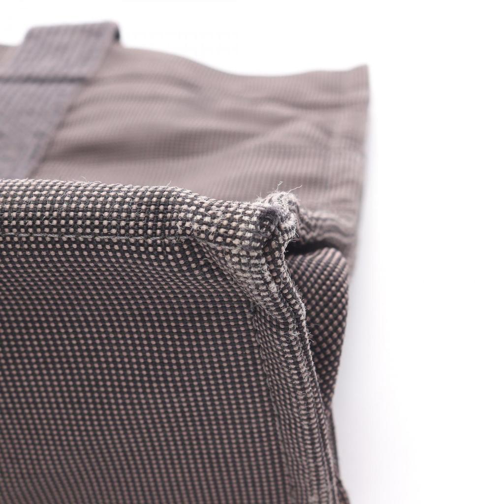 Used HERMES HerlineMM Tote Bag canvas Nylon canvas Gray Used unisex