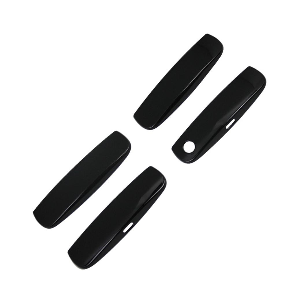 Gloss Black Door Handle Covers Cap Decor Cover Trim For Dodge Charger 2011-2021