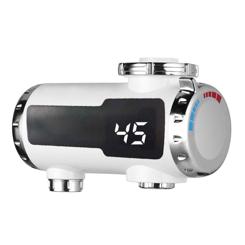 

Электрический водонагреватель мощностью 3000 Вт, мгновенный нагревательный кран, горячая и холодная вода, двойной выход, электрический кран, дисплей температуры, кухня, ванная комната EU белый