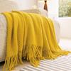 Skin-friendly Pineapple Grid Knitted Blanket Solid Color Office Nap Blanket  Air-conditioned Room
