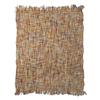 Orange Knit-look Plaid 130x170