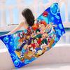 Anime O-ONE P-PIECE Anime Beach Swimming Towel Soft Absorbent Washcloth Children's Gifts for Kids Travel Camping Gym