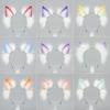 Handmade Plush Wolf Ears Headband Lolita Cosplay Catgirl Costume Halloween Party Accessory