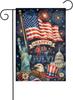 Independence Day Garden ag 12x18in 4th of July Double Sided Yard ags Blad Eagle Patriotic Decoration Banner PPZ
