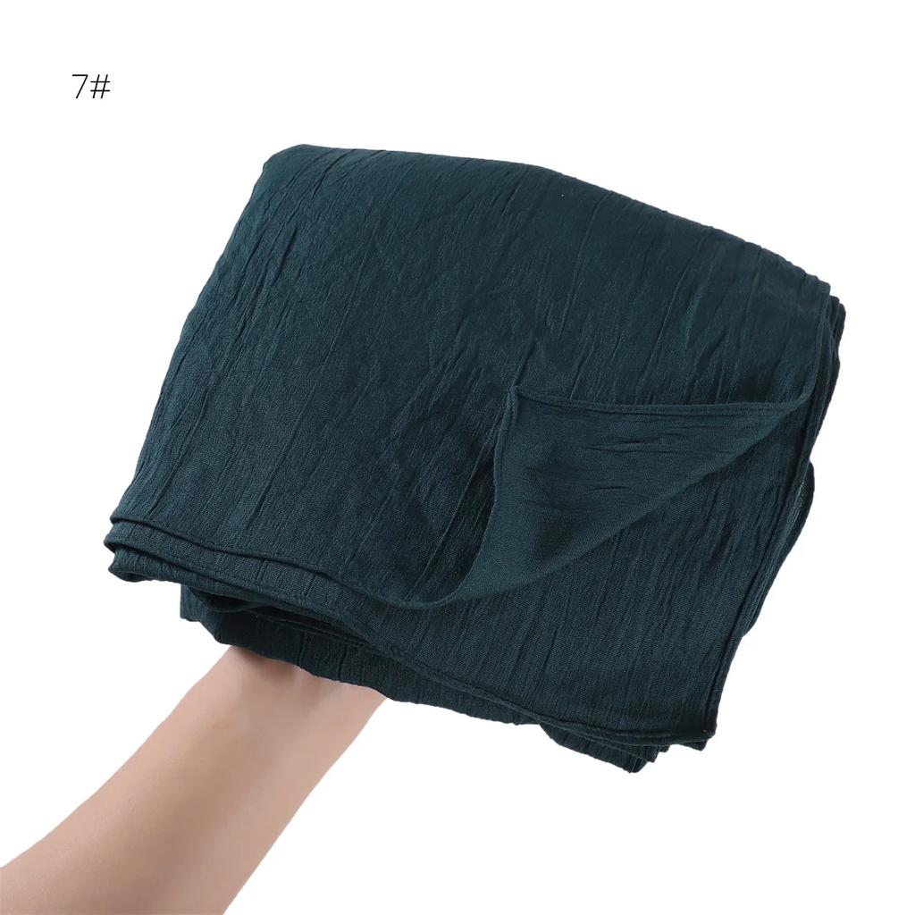 Women Premium Jersey Headbands Solid Clinket Hijab Scarfs Lady Muslim Hijab Head Wrap Scarves Fashion Long Scarf Shawls