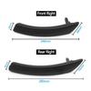 1x Passenger Door Interior Pull Handle Leather Cap Assembly for BMW 5 E60 06-10