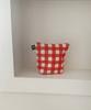 Sogonsogon Red Check Pouch W